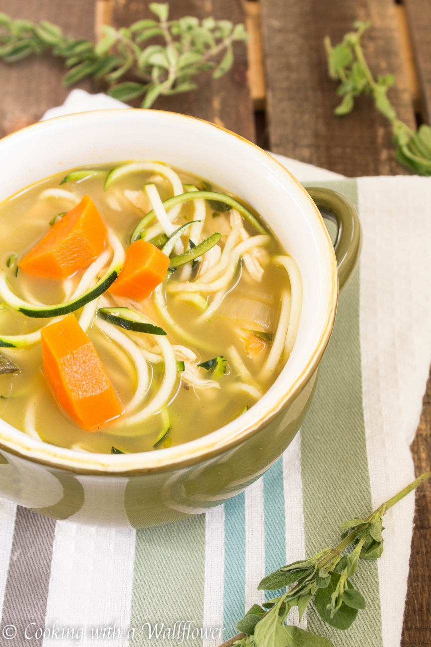 Chicken Zucchini Noodle Soup