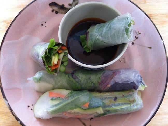 Roasted Asparagus Spring Rolls