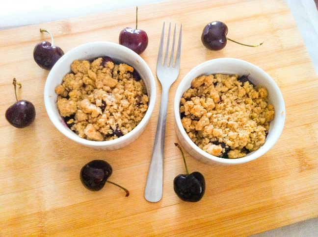 Sweet Cherry Crumble | Cooking with a Wallflower