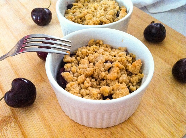 Sweet Cherry Crumble | Cooking with a Wallflower
