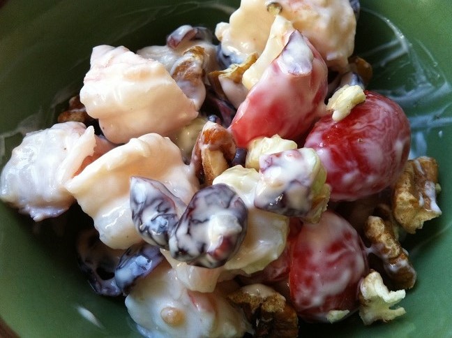 Shrimp, Cranberry, and Walnut Salad