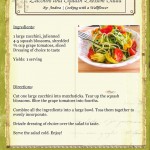 Zucchini and Squash Blossom Salad Recipe Card