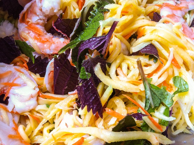 Shrimp Mango Salad | Cooking with a Wallflower