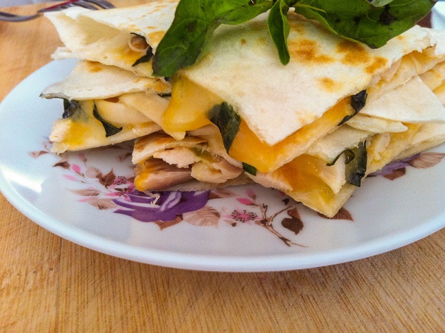 Basil Chicken Quesadillas | Cooking with a Wallflower