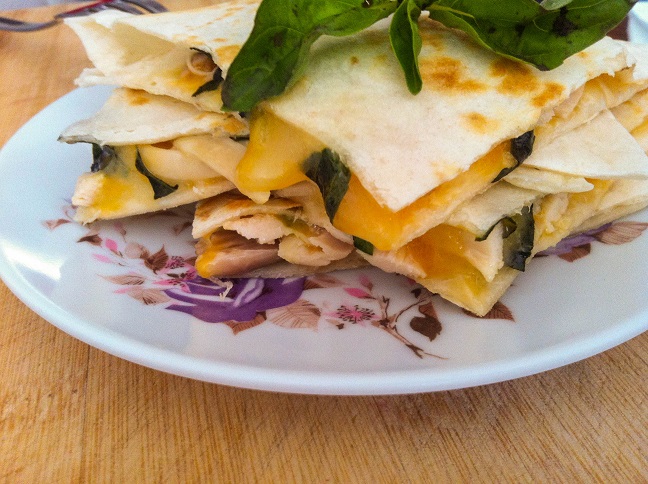 Basil Chicken Quesadillas Cooking with a Wallflower