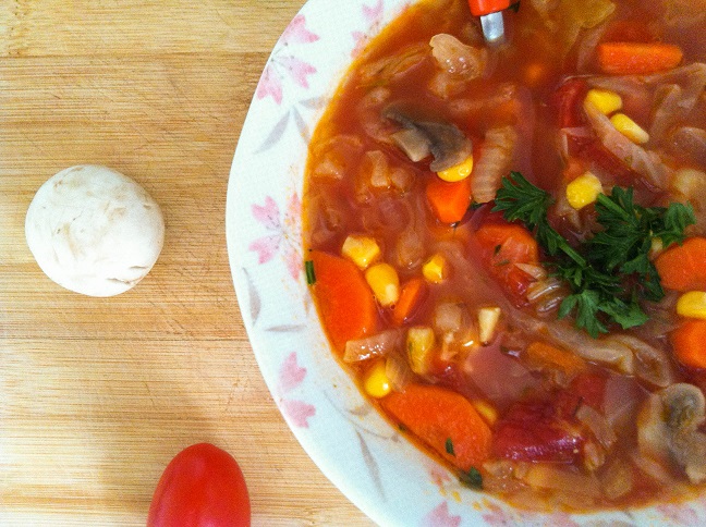 Garden Vegetable Soup | Cooking with a Wallflower