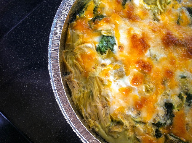 Crustless Spinach Artichoke Quiche | Cooking with a Wallflower