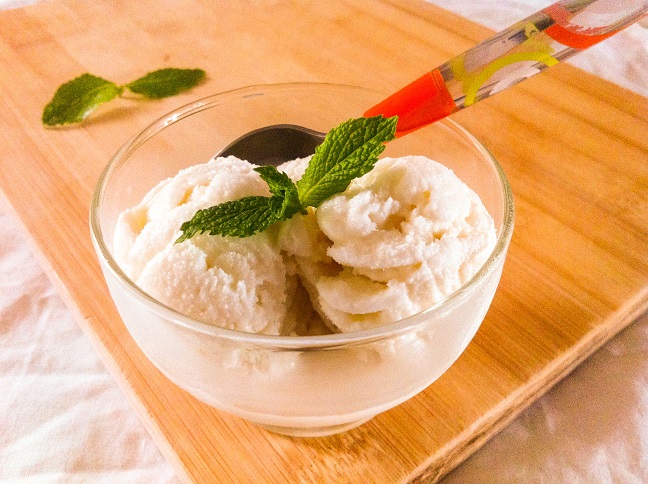 Coconut Ice Cream | Cooking with a Wallflower