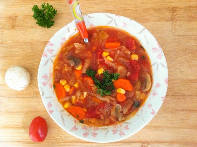 Garden Vegetable Soup and Fiesta Friday