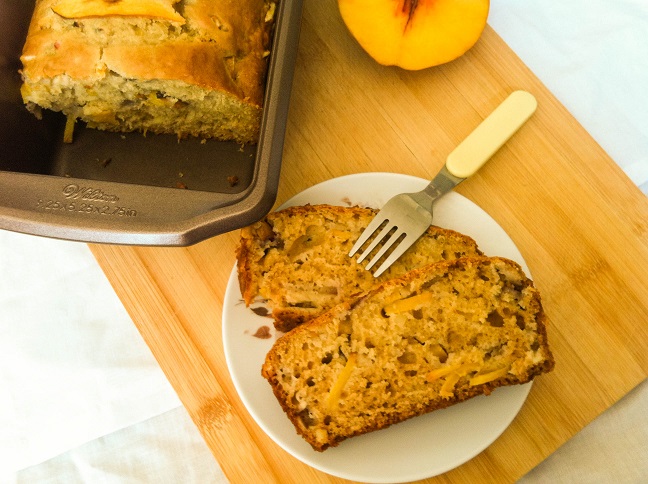 Peach Almond Bread | Cooking with a Wallflower