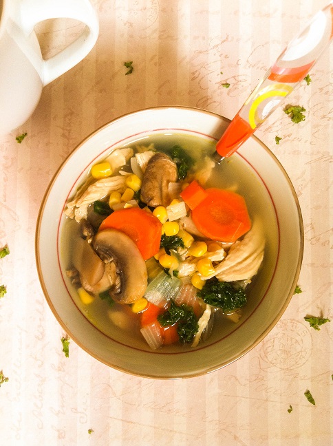 Chicken Kale and Vegetable Soup