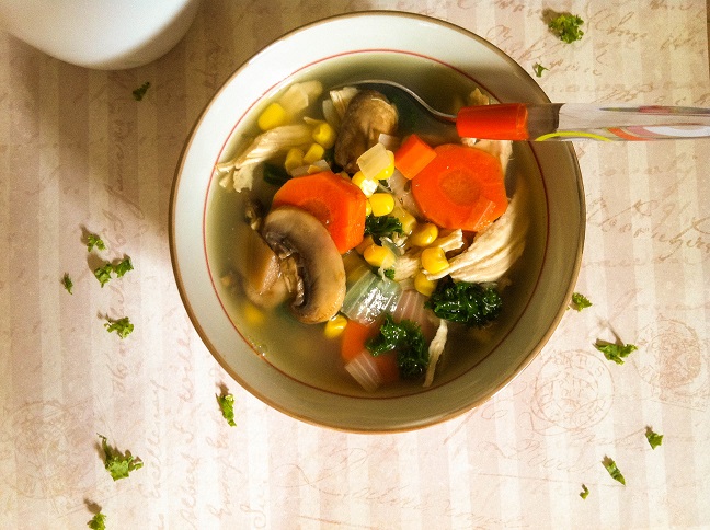 Chicken Kale and Vegetable Soup