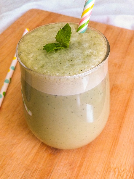 Green Tea Coconut Milkshake | Cooking with a Wallflower
