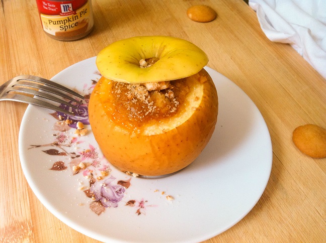 Pumpkin Pie in Baked Apples