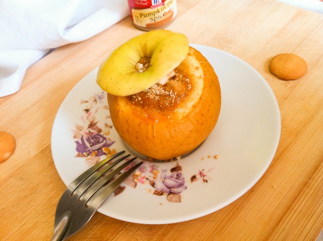Pumpkin Pie in Baked Apples  | Cooking with a Wallflower