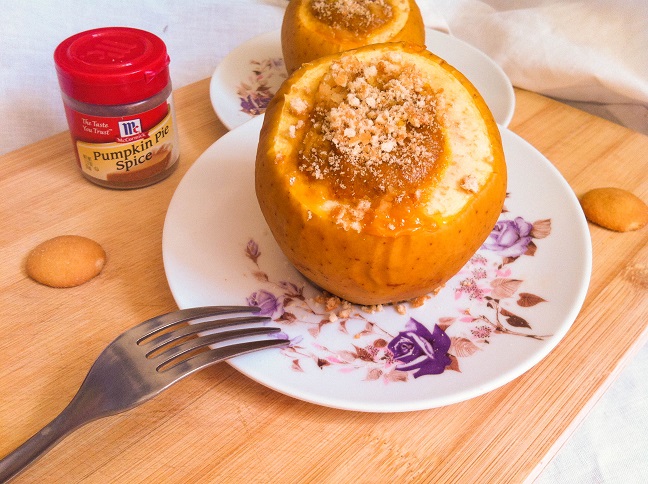 Pumpkin Pie in Baked Apples  | Cooking with a Wallflower