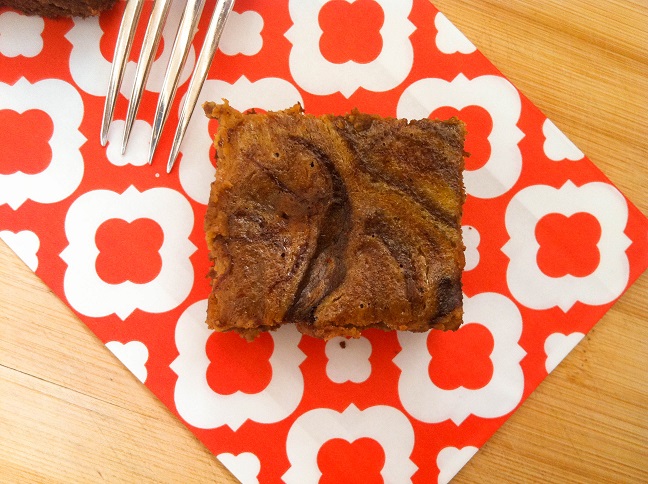 Pumpkin Cheesecake Swirled Brownies | Cooking with a Wallflower