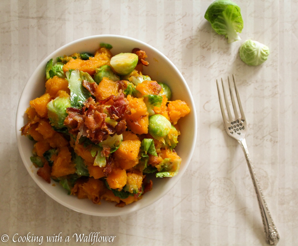 Butternut Squash, Bacon, and Brussels Sprouts Hash
