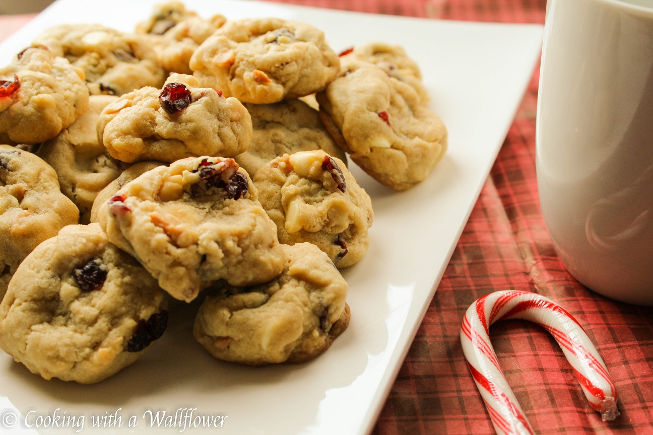 Soft and Puffy Cranberry White Chocolate Macadamia Nut Cookies