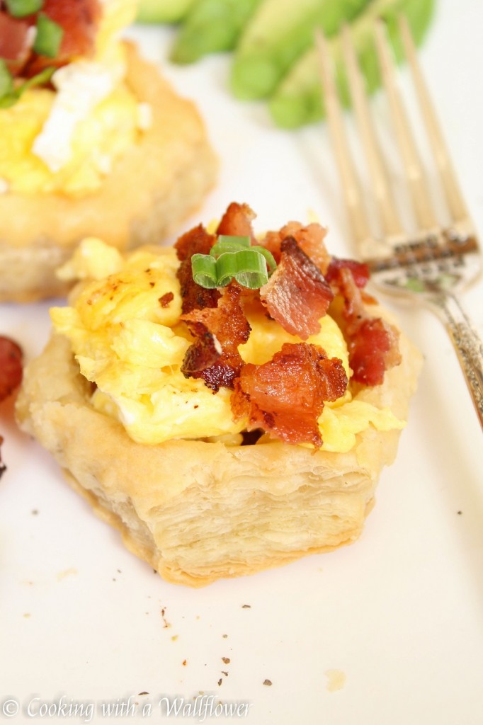 Bacon and Eggs Puff Pastries | Cooking with a Wallflower