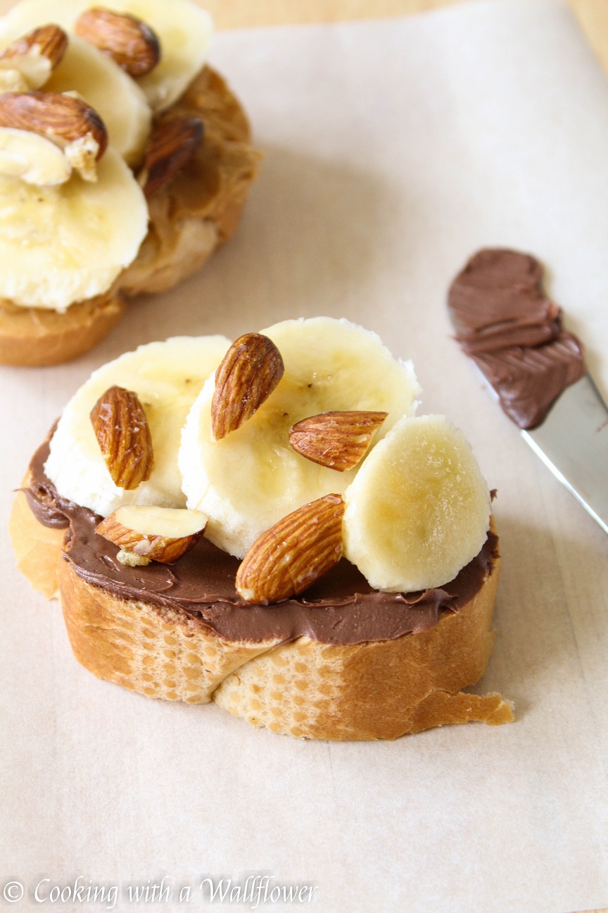 Peanut Butter Nutella Banana Toast Sandwiches