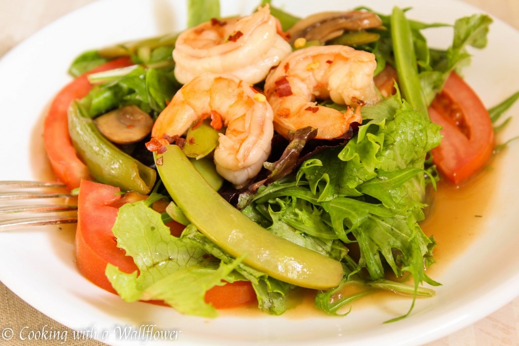 Shrimp Mushrooms Madeira Salad | Cooking with a Wallflower