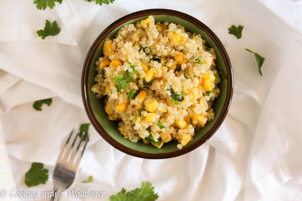 Cilantro Lime Quinoa with Corn and Jalapeno | Cooking with a Wallflower