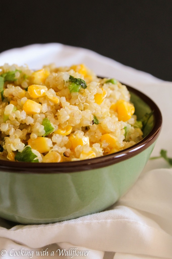 Cilantro Lime Quinoa with Corn and Jalapeno | Cooking with a Wallflower