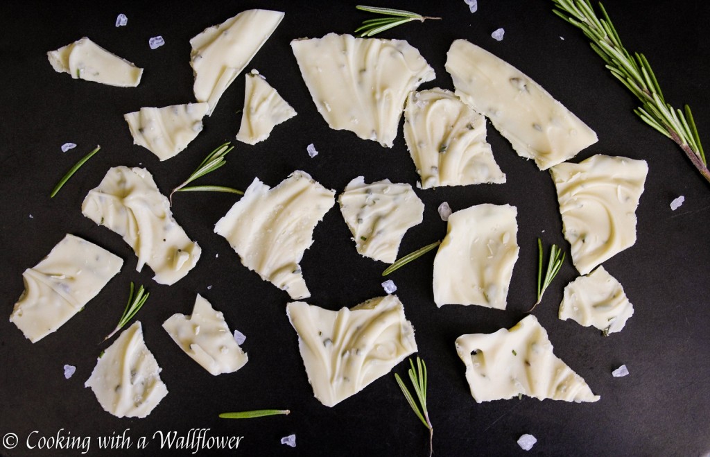 Rosemary Sea Salt White Chocolate Bark | Cooking with a Wallflower