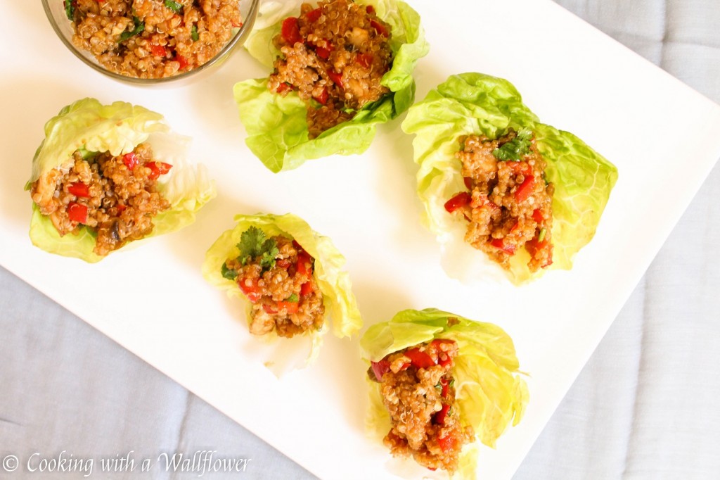 Asian Quinoa Lettuce Wraps | Cooking with a Wallflower