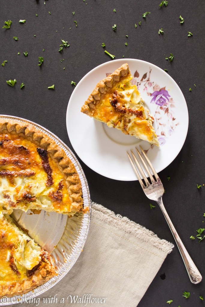 Artichoke and Sun-Dried Tomato Quiche | Cooking with a Wallflower