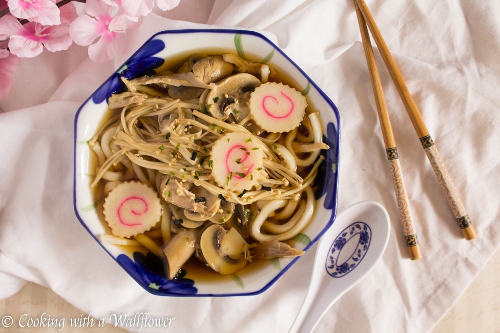 Chicken Mushroom Udon Soup | Cooking with a Wallflower
