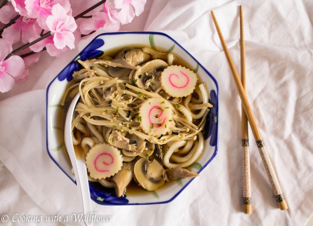 Chicken Mushroom Udon Soup | Cooking with a Wallflower