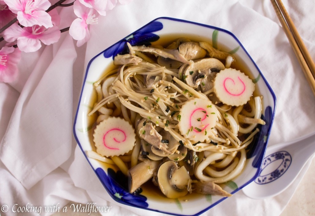 Chicken Mushroom Udon Soup | Cooking with a Wallflower