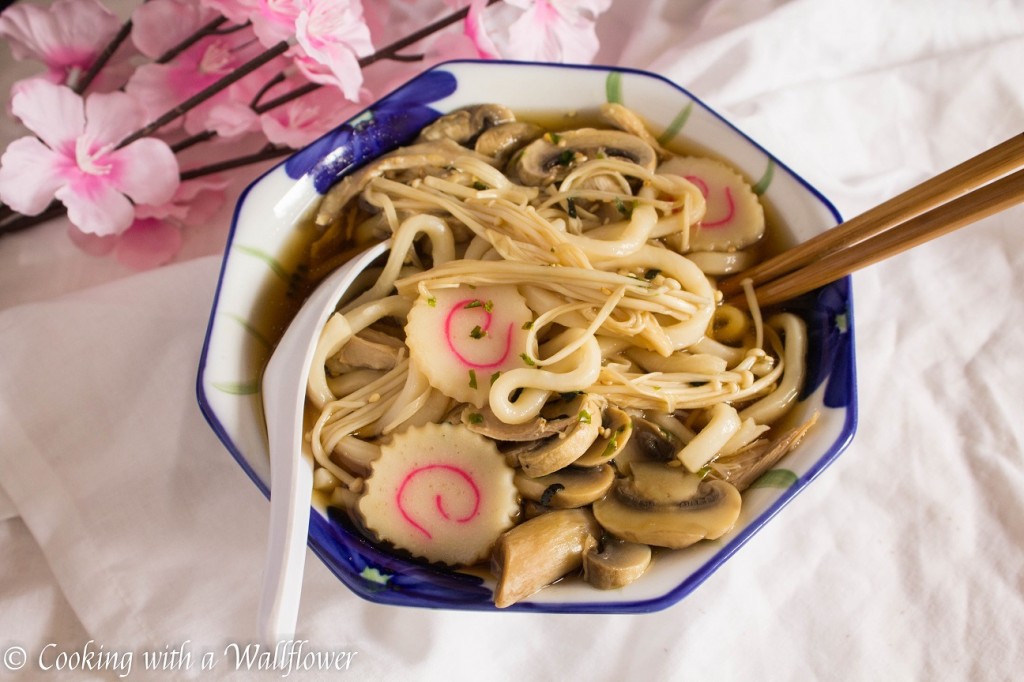 Chicken Mushroom Udon Soup | Cooking with a Wallflower