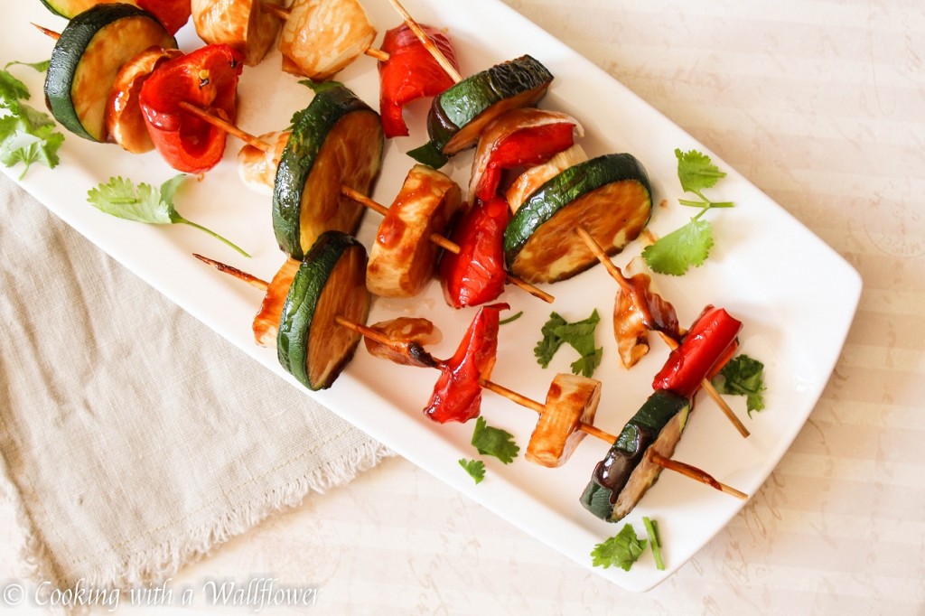 Honey BBQ Vegetable Skewers | Cooking with a Wallflower