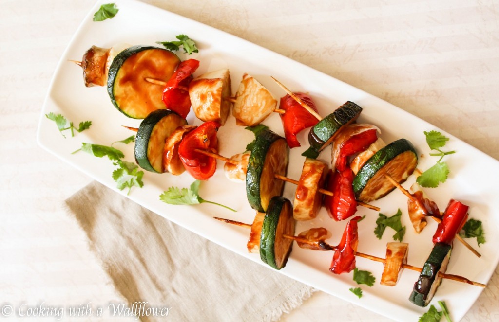 Honey BBQ Vegetable Skewers | Cooking with a Wallflower