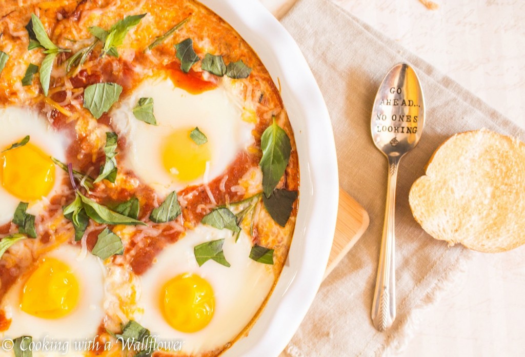 Shakshuka with Fresh Herbs | Cooking with a Wallflower