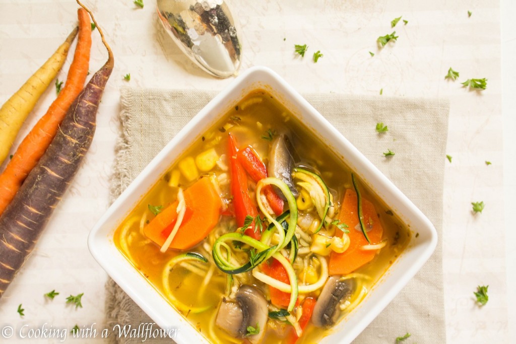 Farmer's Market Vegetable Noodle Soup | Cooking with a Wallflower