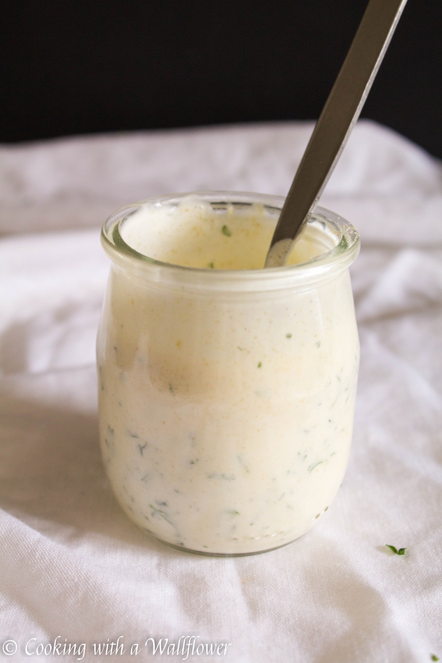 Garlic Buttermilk Ranch Dressing Cooking with a Wallflower