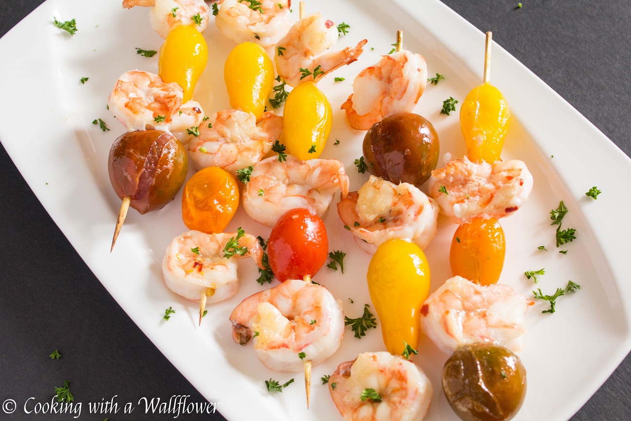 Peach Glazed Shrimp Skewers