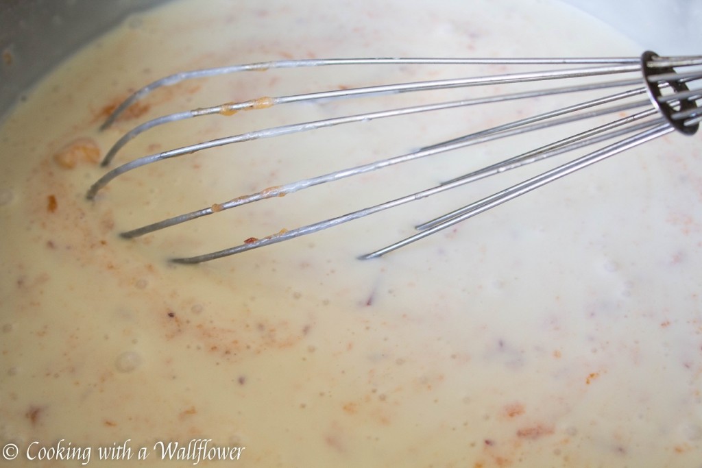 No Churn Peach Lavender Ice Cream | Cooking with a Wallflower