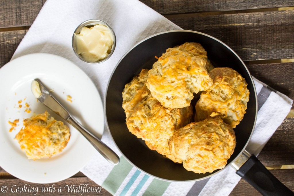 Cheddar Biscuits with Honey Butter | Cooking with a Wallflower