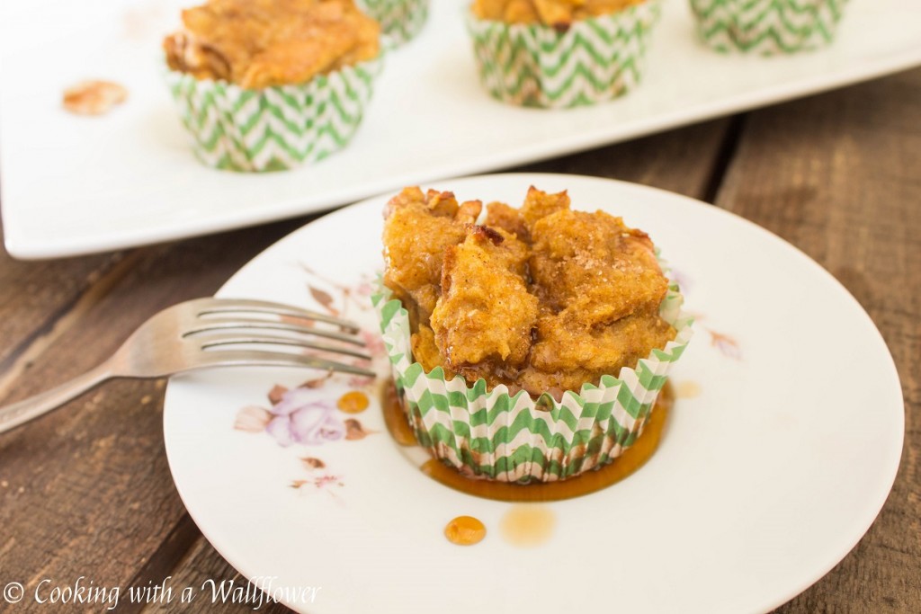 Baked Pumpkin Walnut French Toast Cups | Cooking with a Wallflower