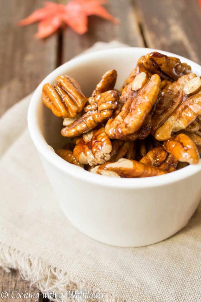 Glazed Candied Pecans | Cooking with a Wallflower