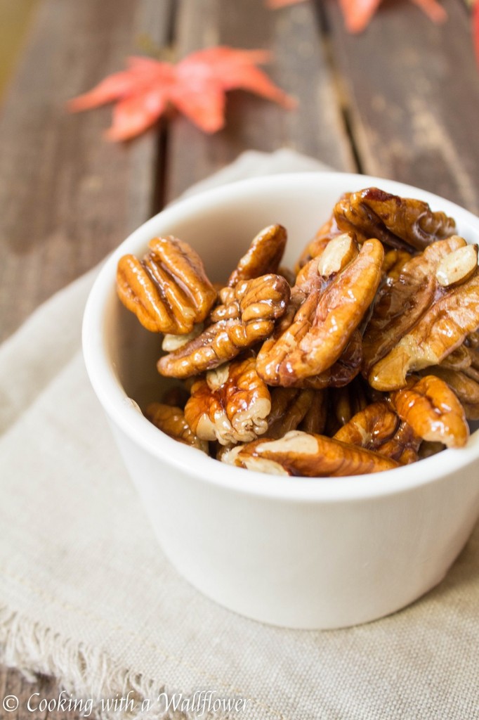 Glazed Candied Pecans | Cooking with a Wallflower