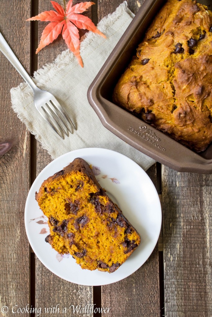 Pumpkin Chocolate Chip Bread | Cooking with a Wallflower