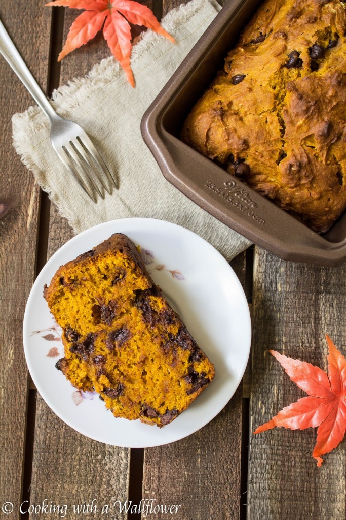 Pumpkin Chocolate Chip Bread | Cooking with a Wallflower