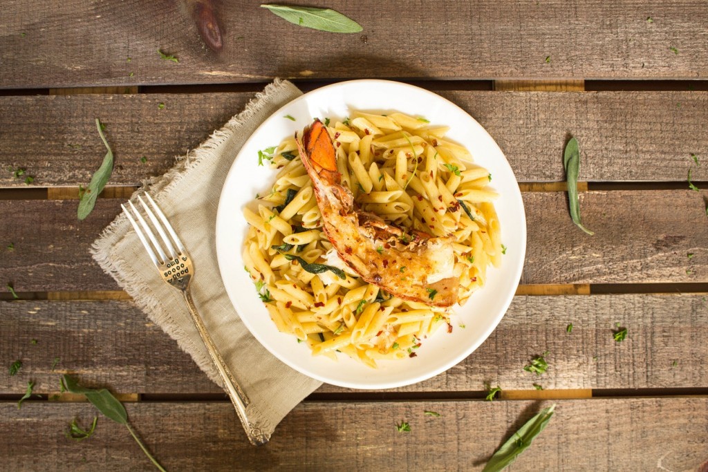 Spicy Sage Garlic Butter Lobster Penne | Cooking with a Wallflower