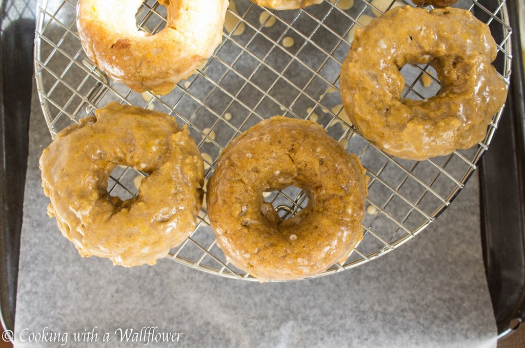 Baked Pumpkin Doughnuts with Maple Glaze | Cooking with a Wallflower